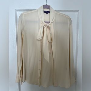 Beautiful silk blouse with tie